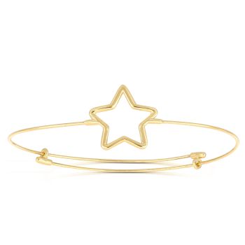 Bracciale a filo con stella traforata