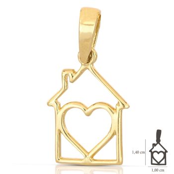 Pendente casa con cuore