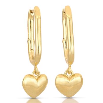 Orecchini ovale con cuore