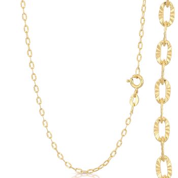 Catena ovalino diamantato