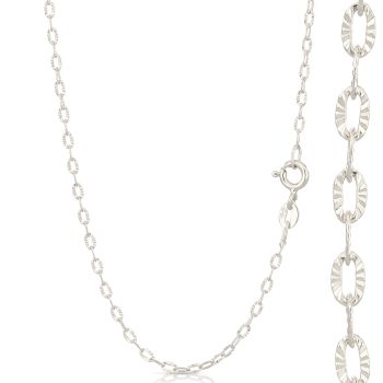 Catena ovalino diamantato