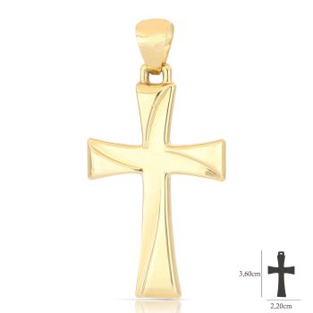 Croce scatolata gialla mis.3