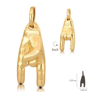 Typical Italian gesture shaped pendant