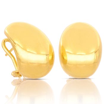 Elongated oval earrings
