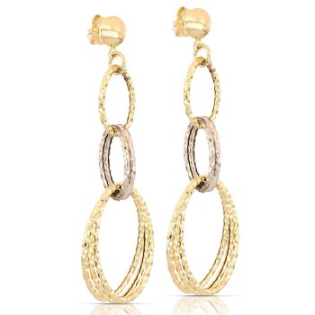 Double link drop earrings