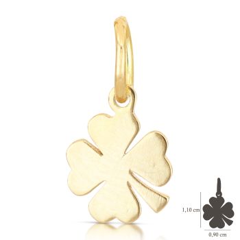 Yellow gold clover leaf