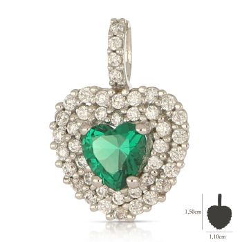 Pendente solitario verde