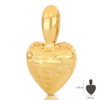 Heart shaped pendant size 1