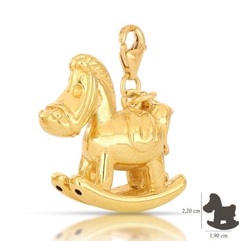 Rocking horse stackable charm