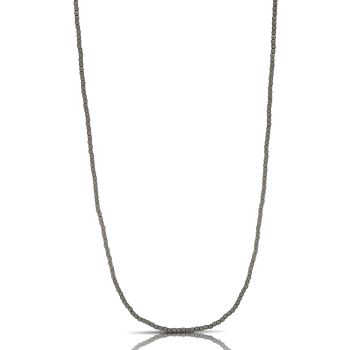 Diamond cutted spheares necklace