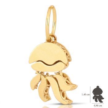 Octopus shaped loosed pendant