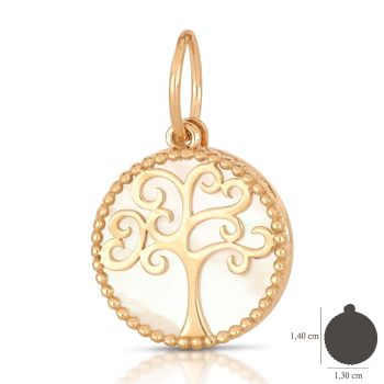 tree of life mother of pearl pendant