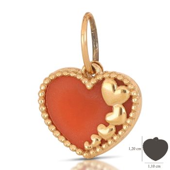Heart red pendant