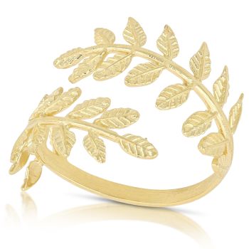 Contrarie' leaves ring