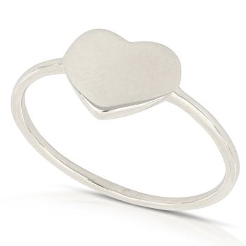 Heart tag ring