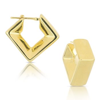 Rhombus shaped earrings