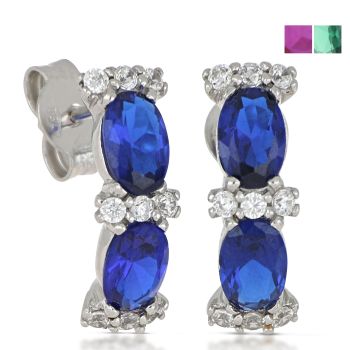 Orecchini con pietre blue