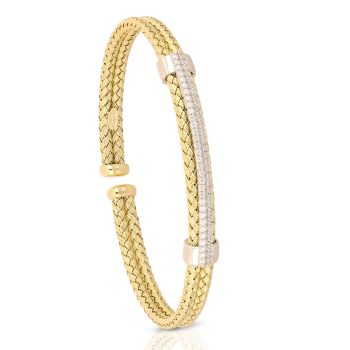 Bracciale rigido con zirconi