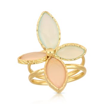 Anello con pietre colorate
