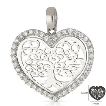 Pendente Cuore Albero della Vita