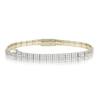 Bracciale con centrale 2 fili