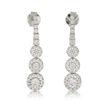 Orecchini pendenti con zirconi