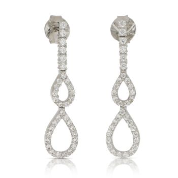 Orecchini pendenti con zirconi