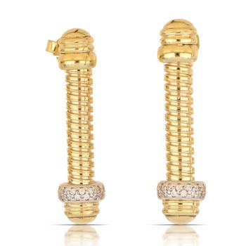 Orecchini Tubogas bicolore