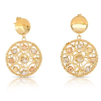 Orecchini con Sfere tre colori