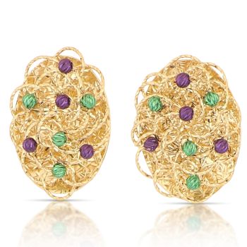 Orecchini Ovale giallo