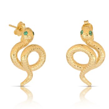 Orecchini Serpente giallo