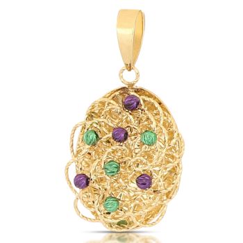 Pendente Ovale giallo