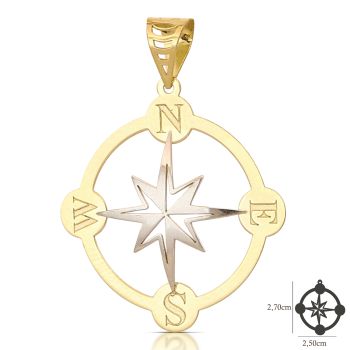 Pendente Rosa dei Venti mis.2