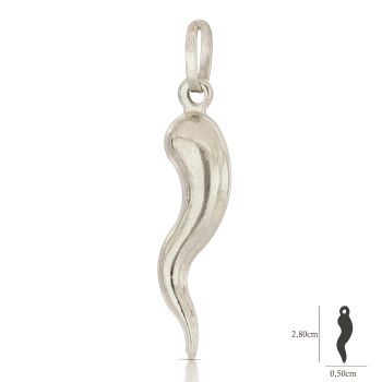 Pendente corno lucido 4misura