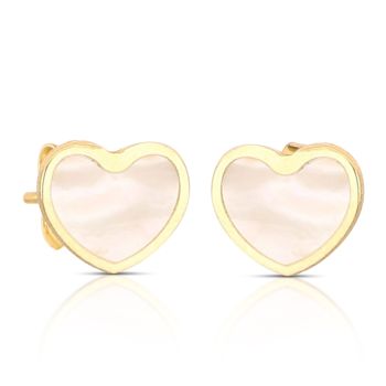 Orecchini cuore madreperla