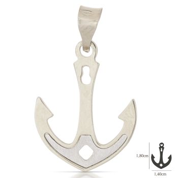 Pendente Ancora bianco mis.1