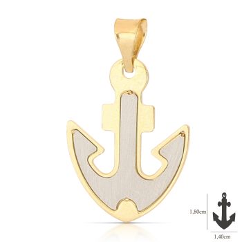 Pendente Ancora bicolore