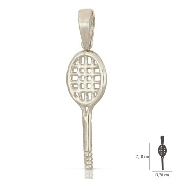 Pendente Racchetta da tennis bianco