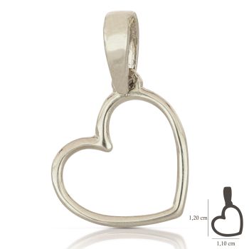 Pendente Cuore bianco