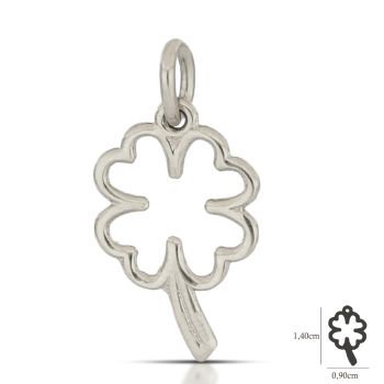 Pendente Quadrifoglio bianco