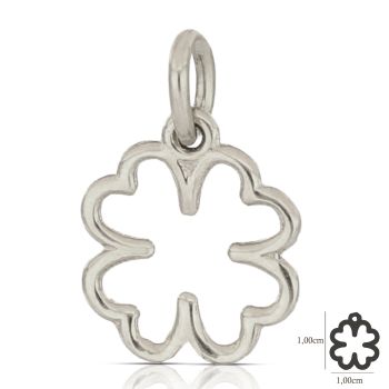Pendente Quadrifoglio bianco