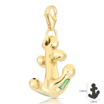 Pendente ancora con moschettone