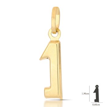 Pendente numero 1 giallo