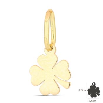 Pendente quadrifoglio giallo mis.1