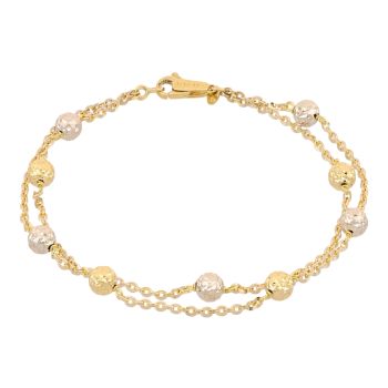 Bracciale martellato bicolore