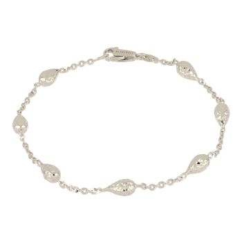 Bracciale martellato bianco