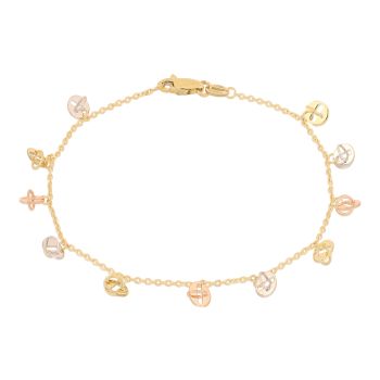 Bracciale tre colori