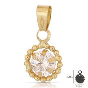 Pendente punto luce giallo