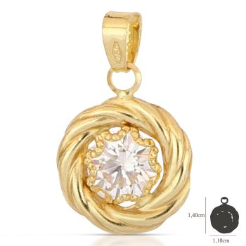 Pendente punto luce giallo