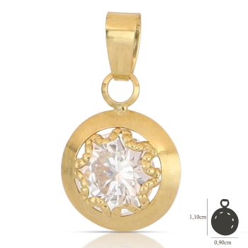 Pendente punto luce giallo